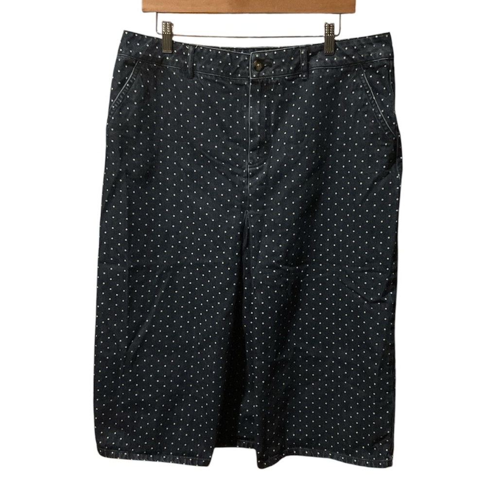 Boden Mira Denim Polka Dot Skirt - Picture 2 of 7